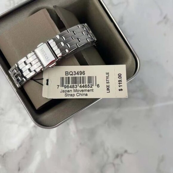 Fossil BQ3496 Tillie Three-Hand Stainless Steel Watch